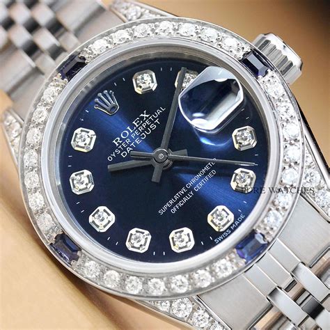 rolex donna blu|Rolex ladies watches.